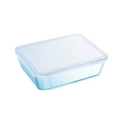 Pyrex tава с капак 22x17x6,1.5л бор.стъкло