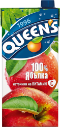 Натурален сок Quееn`s Ябълка 100% 2л
