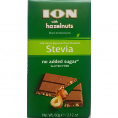 Шоколад ION с лешници и без захар 60 гр