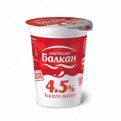 Кисело мляко Балкан 4.5% 400гр