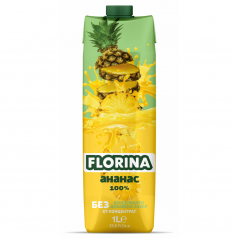 Натурален сок Florina Ананас 100% 1л