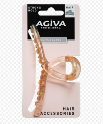 Шнола за коса Agiva Pro златна звезда 7cm 