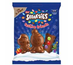 Шоколадови коледни фигурки Smarties 65гр