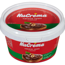 Какаов крем NuCrema с лешници 600гр