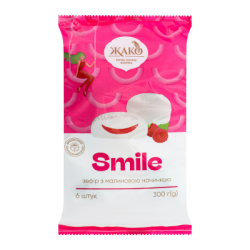 Зефир с малинов пълнеж smile жако 300гр