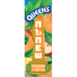Плодова напитка Queen`s яб/пъпеш/лимон 1л