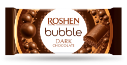 Аеро тъмен шоколад Roshen Bubble 80 гр