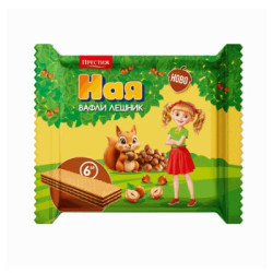 Вафли ная лешник 128гр