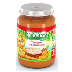 Пюре Bebelan Телешко и Зеленчуци 6м+ 190гр