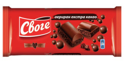 Аериран шоколад Своге с екстра какао 80гр