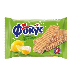 Вафли фокус лимон 148гр 