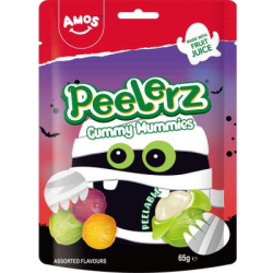 Бонбони жел.амос peelerz мумия асорти 65гр