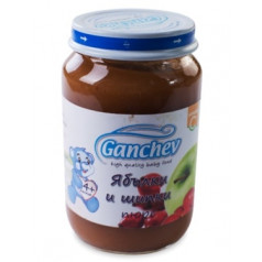 Бебешко пюре Ганчев от ябълки и шипка 190гр
