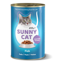 Храна за котки Съни кет, риба 410 гр.