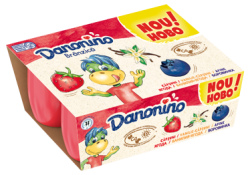 Десерт Danonino 6х50гр ягода/в-лия/бор-ка