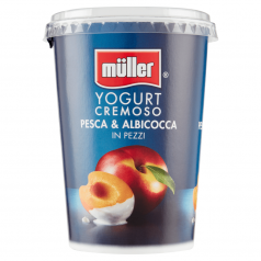 Йогурт Muller с парченца праскова и кайсия 500 гр