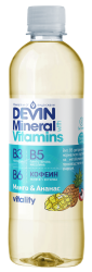 Мин. вода Devin Vitamins ан./манго 0,425л.