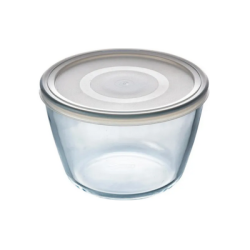 Pyrex купа с капак 17х11см 1.6л бор.стъкло