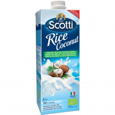 БИО оризова напитка Scotti с кокос, 1 л.