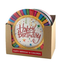 Картонени чинии happy birthday & children