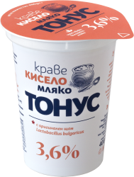 Кисело мляко Тонус 3.6% 400гр