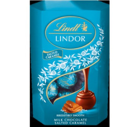 Шок.бонбони Lindt със солен карамел 200гр