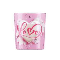 Свещ ароматна в чаша Любовно писмо 