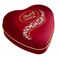 Шоколадови бонбони Lindt с мет.сърце 50гр