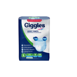 Пелени гащи за възр.Giggles р-р L 8бр