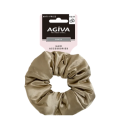 Ластик скрънчи agiva pro сатен беж.13см