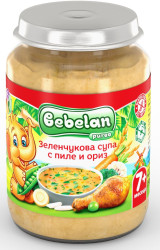 Пюре Bebelan Зелен. Супа Пилешко 6м+ 190гр