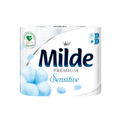 Тоалетна хартия Milde Sensitive, 4 броя