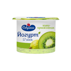 Двуслоен йогурт киви/цари.грозде 2% 120гр