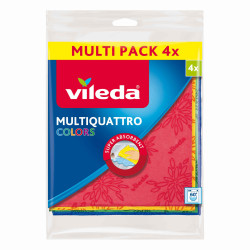 Vileda multi-quattro кърпа  4бр colors