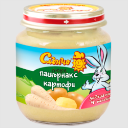 Пюре Слънчо пащ. с картофи 4+ месеца 130гр