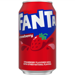 Газирана напитка Fanta с ягода в кен 355мл