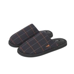 Мъжки чехли синьо каре Perletti