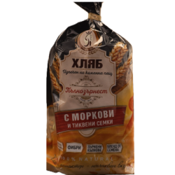Хляб Яна  с моркови и тиквени  семки 400гр