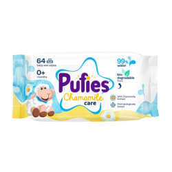Влажни кърпи Pufies Лайка 99% вода 64бр