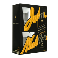 Уиски Johnnie Walker Black 12г 0.7л+чаши