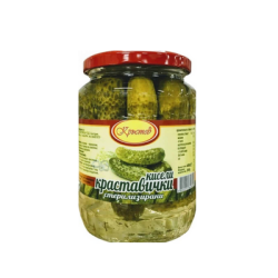 Кисели краставички Кръстев 680гр