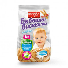 Бисквити бебешки мляко и карций 140 гр
