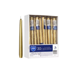 Свещ конус златна