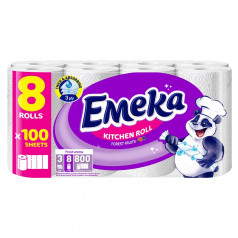 Кухненска хартия Emeka гор. плодове 3п/8бр