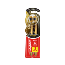 Четка Colgate 360 Charcoal gold 2бр