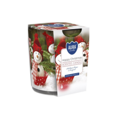 Свещ в чаша Щастлива Коледа