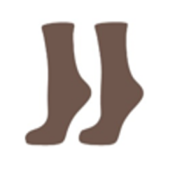 Чорапи basic памук кафяв  h.foottopia