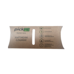 Хартиени сламки бели 50 бр