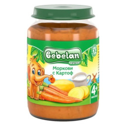 Пюре Bebelan Картофи и Моркови 4м 190гр