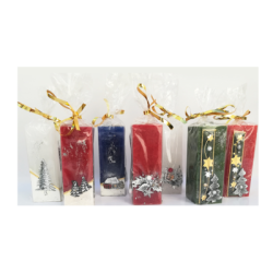 Свещ призма 156 гр. коледна